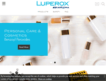 Tablet Screenshot of luperox.com